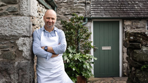 Chef Simon Rogan at his flagship restaurant L’Enclume in the village of Cartmel.