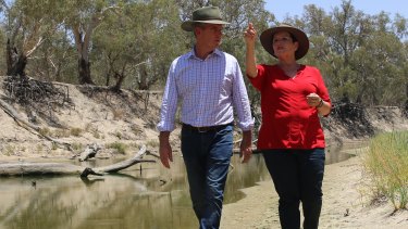 Darriea Turley, Labor's candidate for Barwon and the mayor of Broken Hill, has made several trips to Menindee. One of those visits included Michael Daley, the Labor leader.