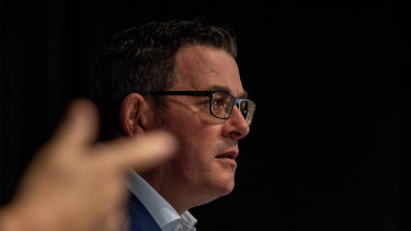 Victorian Premier Daniel Andrews has resisted the urge to point the finger at other states.