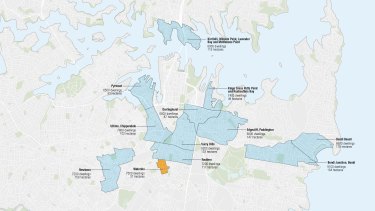 Plans for 7500 apartments in part of Waterloo will mean the site has roughly the same number of dwellings as Newtown or Redfern.