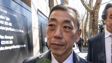 Ernest Wong outside the NSW Independent Commission Against Corruption on September 2.