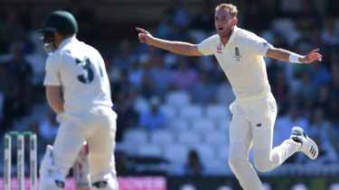 Stuart Broad had the better of David Warner in England.