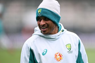 Family first: Usman Khawaja.