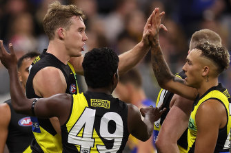 Tom Lynch starred in Richmond’s thumping win over West Coast.