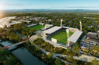 Ipswich City Council has released concept plans of a new stadium near the CBD.