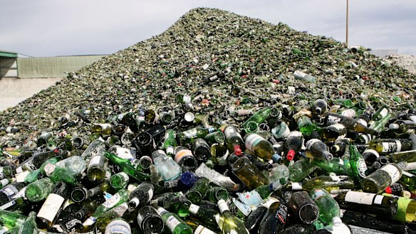 Glass recycling plant GRS in Coolaroo has been ordered not to accept more combustible waste after two fires broke out. 