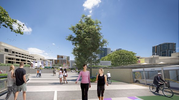 Victoria Bridge would continue to have a bus, pedestrian and cycling spine linking South Brisbane with the city.