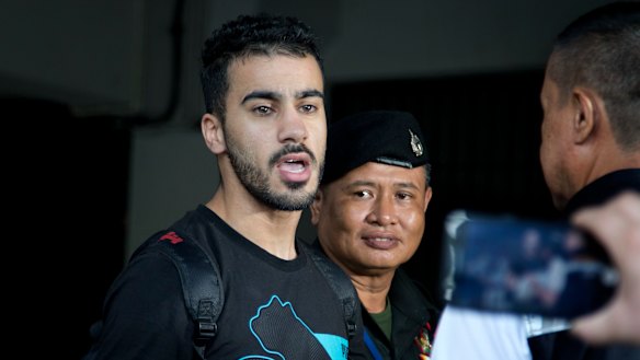 Detained: Melbourne football player Hakeem Al-Araibi, a Bahraini refugee, has been held in Thailand for months.