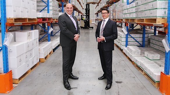John Humble (left) and finance director Aaron Finlay .