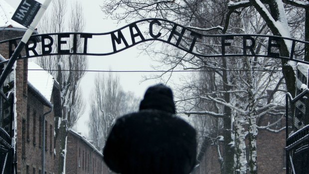 The main gates at Auschwitz, through which the women featured in Heather Dune Macadam's book were taken.