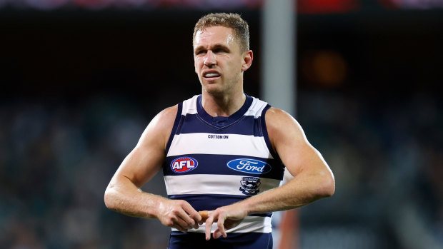 Joel Selwood has had surgery on his injured finger.