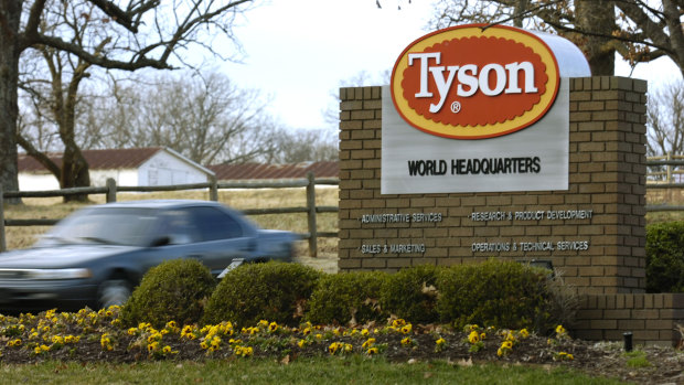 Only about half of Tyson Foods’s employees have been vaccinated. 