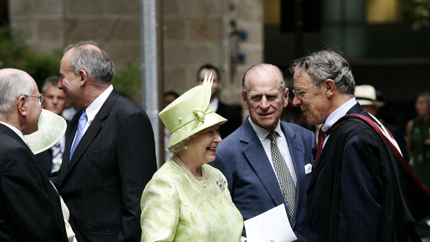 Queen Elizabeth and Prince Philip visit St Andrew’s Cathedral in 2006.