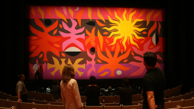 John Coburn's Curtain of the Sun in the Opera Theatre at the Sydney Opera House in 2006.