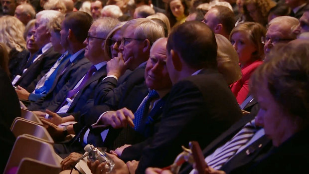 Malcolm Turnbull, Kevin Rudd, John Howard and Tony Abbott were among the former leaders in attendance.