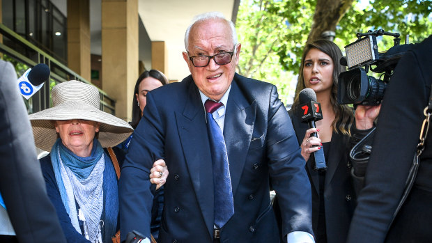 Former Hawthorn doctor Con Kyriacou leaving the Magistrates Court.