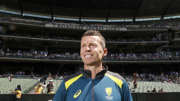 Peter Siddle at the MCG on Sunday after announcing his retirement from international cricket. 