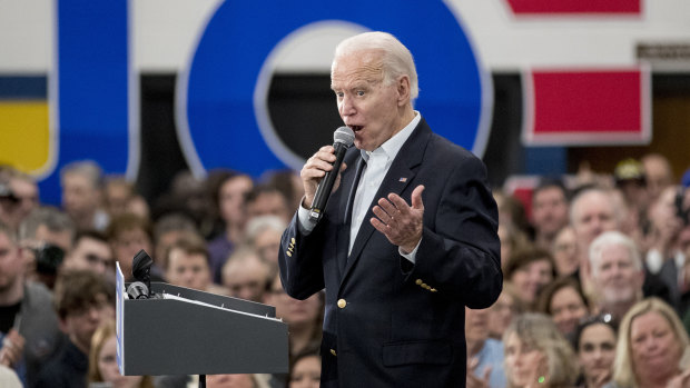 Democratic presidential candidate former Vice President Joe Biden.