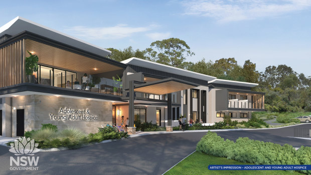 An artist’s impression of the hospice for young adults.