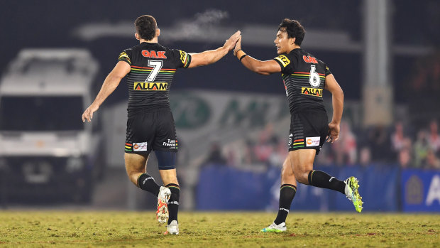 Nathan Cleary and Jarome Luai have been playing together at Penrith since they were young teenagers.