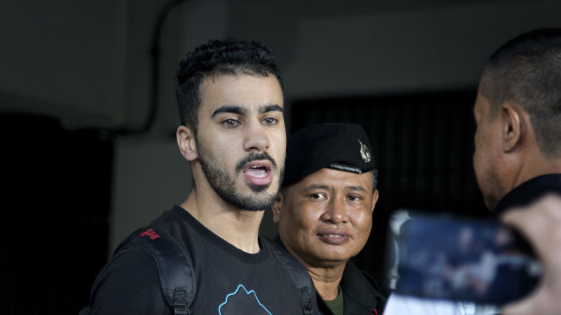Detained: Melbourne football player Hakeem Al-Araibi, a Bahraini refugee, has been held in Thailand for months.