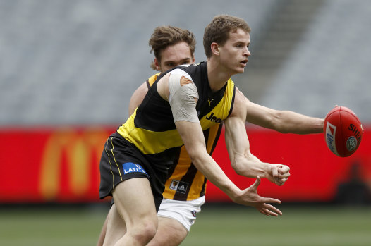 For the first time in his career, Thomson Dow starts the season in Richmond’s senior side.