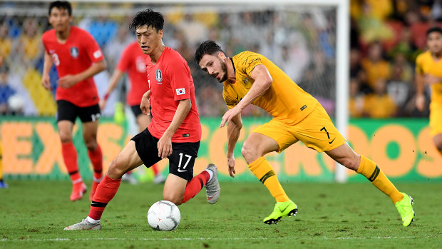 Cleared: Mathew Leckie will stay with the Socceroos for the Asian Cup.