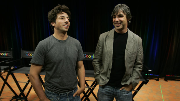 Google co-founders Sergey Brin, left, and Larry Page announced plans to step down from the search giant's parent company Alphabet 10 months ago.