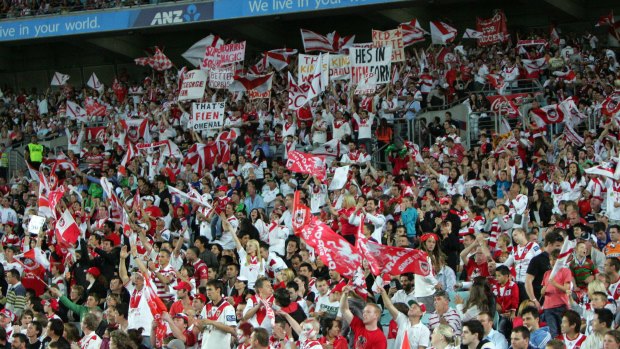 More than 71,000 Dragons and Tigers fans turned out for the 2010 preliminary final at ANZ Stadium.