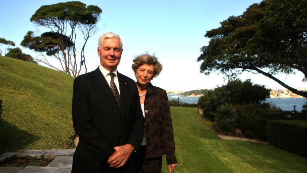Major General Michael Jeffery with wife Marlena in 2008.