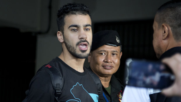 Detained: Melbourne-based football player Hakeem Al-Araibi, a Bahraini refugee, has been held in Thailand for months.