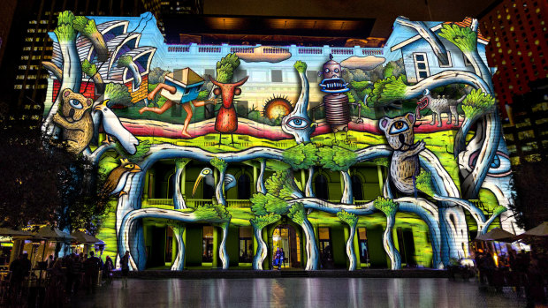 Mambo artist Reg Mombassa will take over Customs House with Gumscape with Road and Creatures.