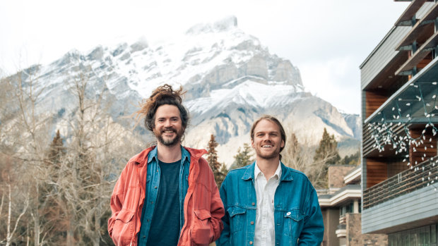 Ford, left, and co-director Charlie Turnbull at the 2018 Banff Film Festival, where their film won the people's choice award.