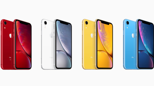 The iPhone XR comes in these stunning colours, as well as the less good coral and black.