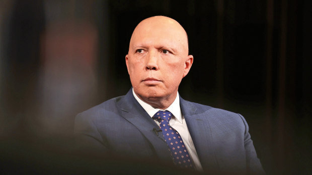 Defence Minister Peter Dutton pictured in June.