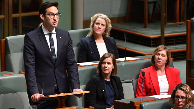 New Labor MP for Macnamara Josh Burns making his maiden speech in Parliament this week. 