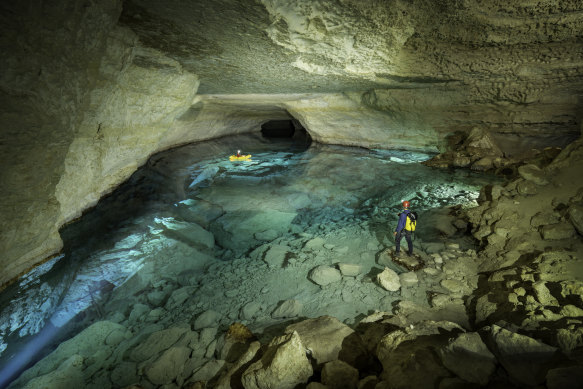 This cave lies a few kilometres from the proposed ammonia production plant and storage facility. 