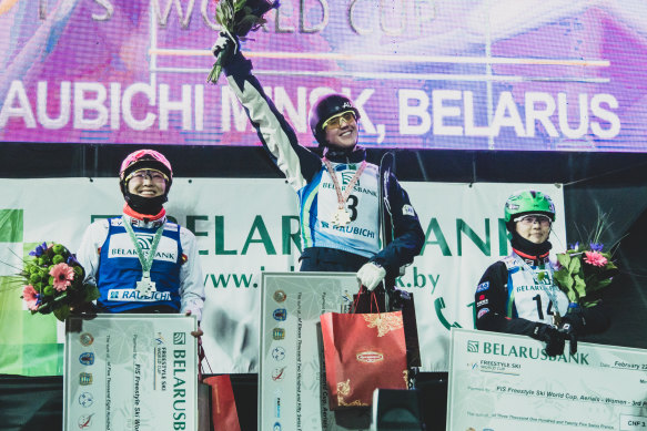 Laura Peel tops the podium in Minsk.