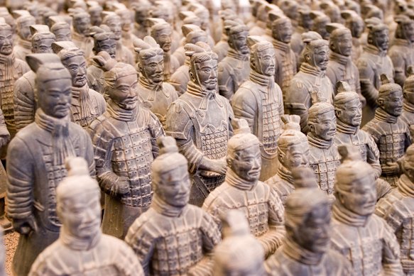 Xi’An’s famous teracotta army.