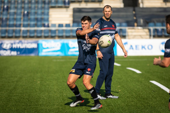 Michael Cheika worked on Trent Robinson’s coaching staff at the Sydney Roosters.