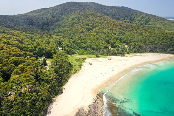 Pebbly Beach Escape blends with the landscape.
