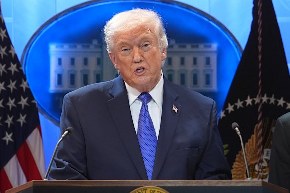 President Donald Trump said the issue of refunds for more than $100 billion in tariff revenue could be litigated in court for years.