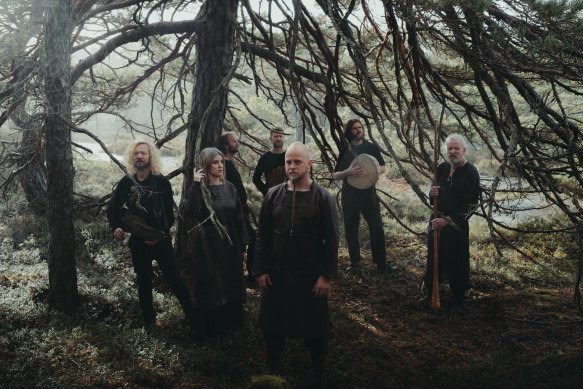 Seven years’ research and experimentation by Einar Selvik (centre) led to his folk project Wardruna.