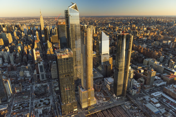 Hudson Yards was built above rail stabling yards in New York City.