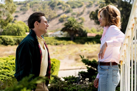 Christian Slater (Dan Broderick) and Amanda Peet (Betty Broderick) in a scene from Dirty John. Interest in Ralph Lauren and Levi's has surged on some re-sell websites.