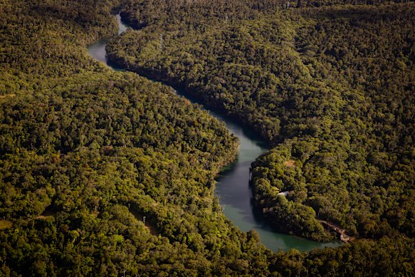 Wooroora property is seen from above.