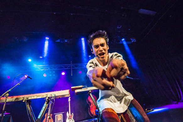 Jacob Collier on his last visit to Sydney in April  2018.