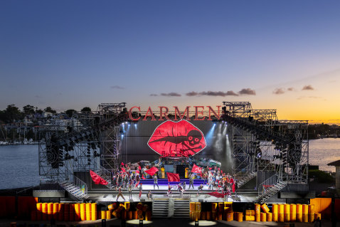 Carmen at Cockatoo Island, an Opera Australia production.