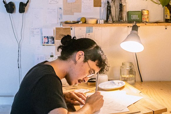 Montreal-based Lee Lai at work.