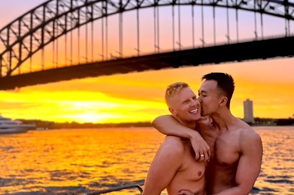 Callum Forbes and David Cao in happier times.